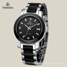 Горячая Распродажа Мужские наручные часы с черный керамический Браслет 72117